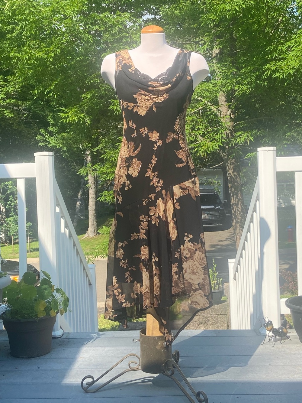 Whimsigoth beaded floral fairy dress by connected apparel